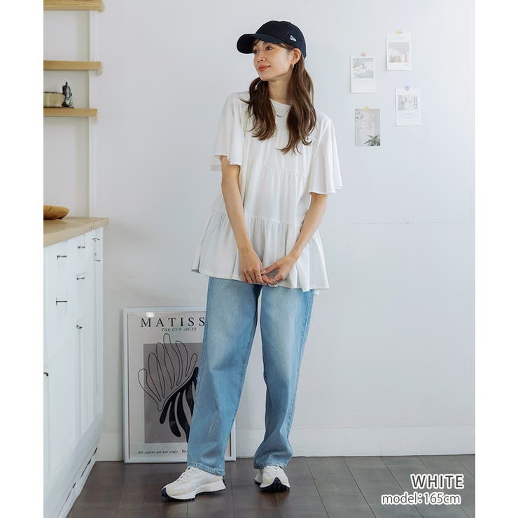 フレア袖ティアードチュニック フレア チュニック | Growing Rich | 詳細画像9 