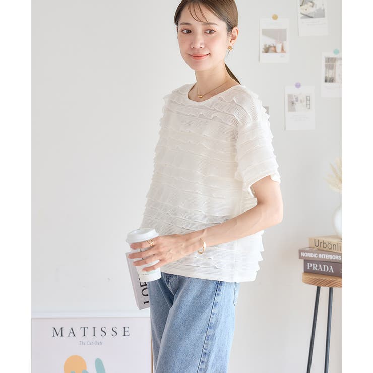トレンドライクなフリルトップス ティアードフリルトップス