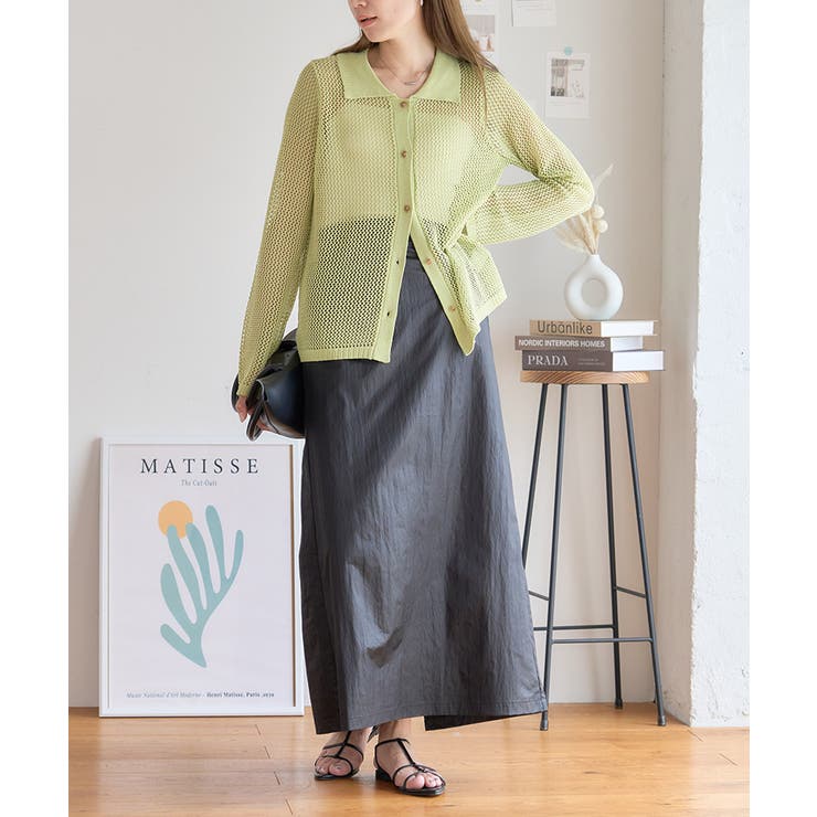 ペプラムギャザー付き マルチwayパールタフタナイロンスカート マルチway | Growing Rich | 詳細画像6 