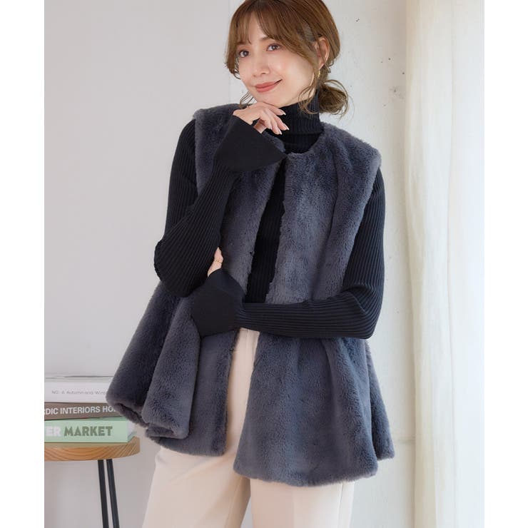 フレアスリーブ リブニット 長袖 | Growing Rich | 詳細画像10 