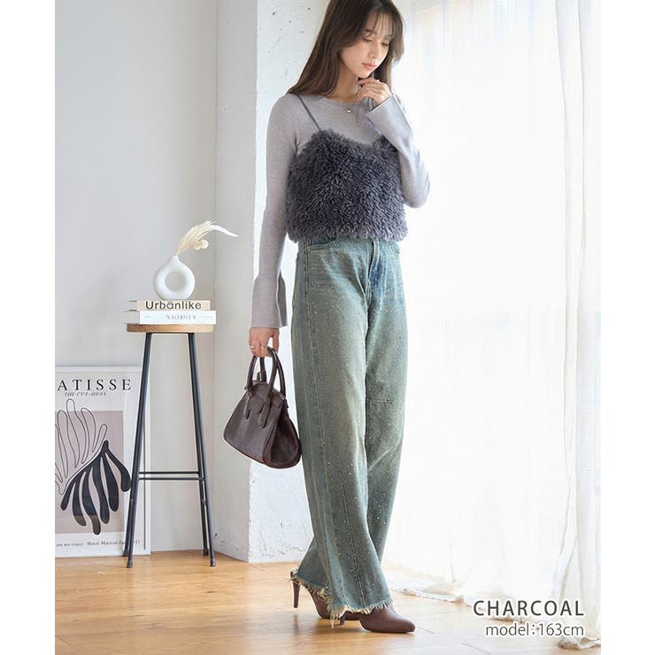 シープ風ファービスチェ フェイクファービスチェ レディース | Growing Rich | 詳細画像2 