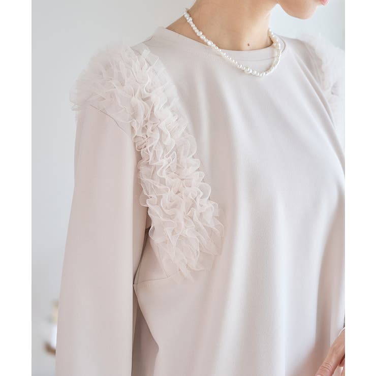 ショルダー チュール フリル | Growing Rich | 詳細画像9 