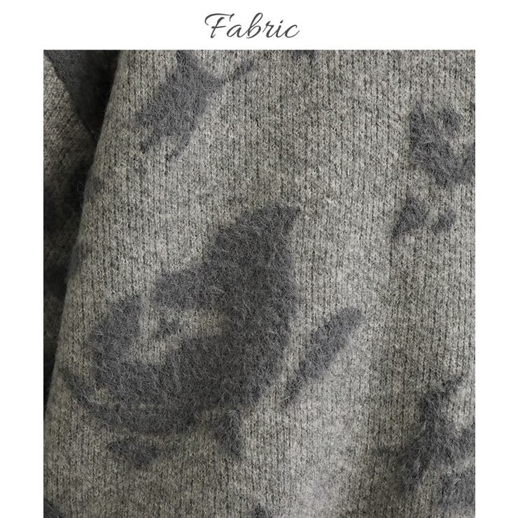 ニュアンス柄 シャギーニット 花柄 | Growing Rich | 詳細画像4 