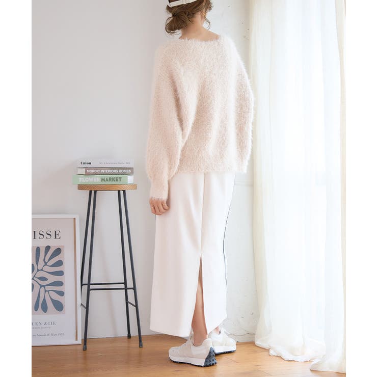 単色花柄ギャザーナロースカート(M OFF WHITE): スカート｜PMbox