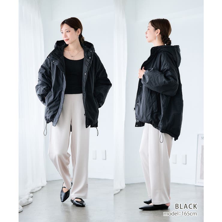 中綿 モンスターパーカー レディース[品番：GW000004874