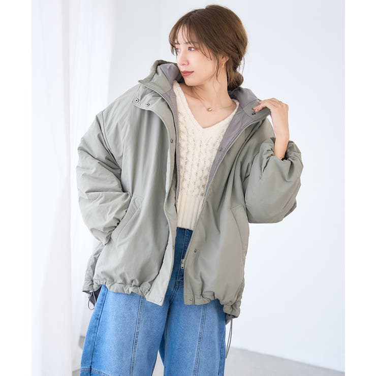 中綿 モンスターパーカー レディース[品番：GW000004874