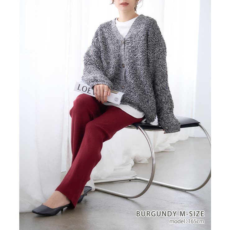 リブ編みニットフレアパンツ [240516] | Growing Rich | 詳細画像3 