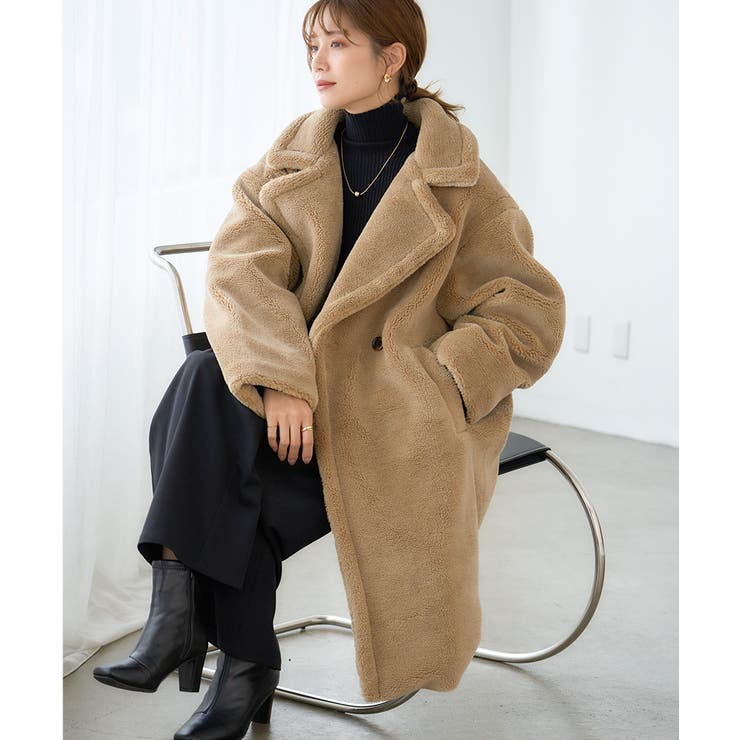 テディボア ロングコート レディース[品番：GW000004886