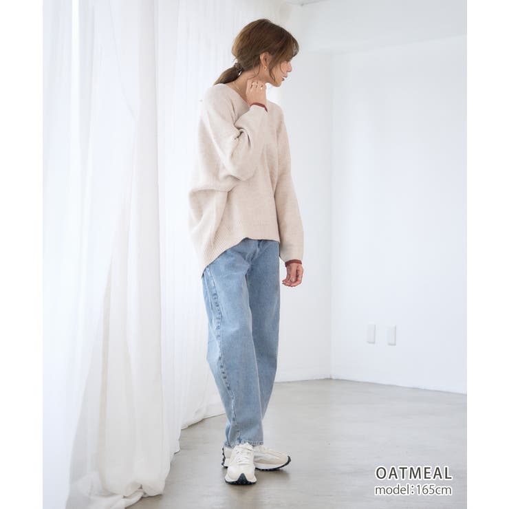 はるきち 袖口 配色 Vネック[品番：GW000004868]｜Growing Rich（グロー