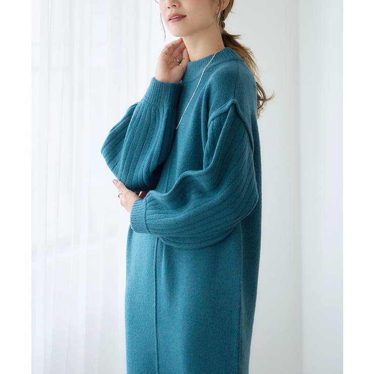 ニットワンピース ロング 秋[品番：GW000004881]｜Growing Rich