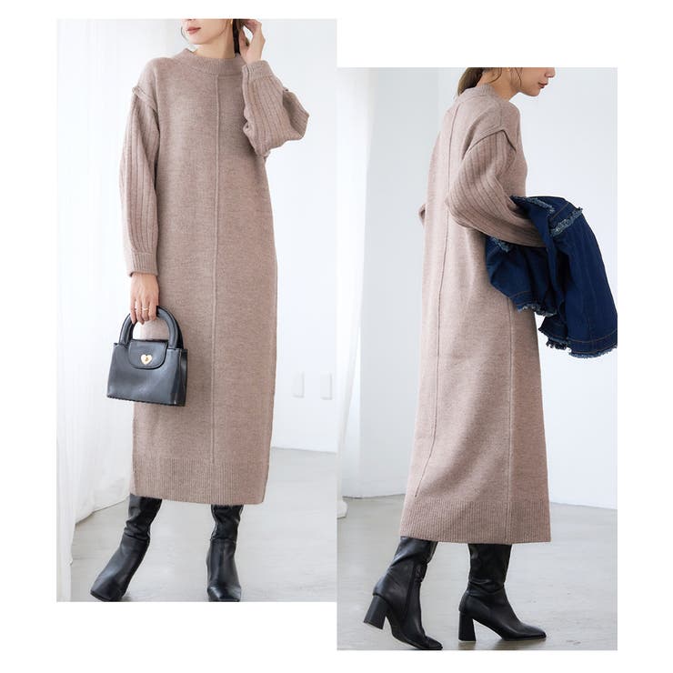 正規店仕入れの ニットワンピース ロング 秋[品番：GW000004881]｜Growing Rich ワンピース