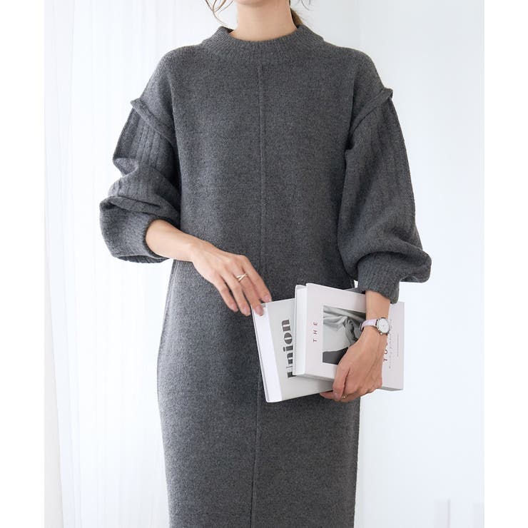 ニットワンピース ロング 秋[品番：GW000004881]｜Growing Rich