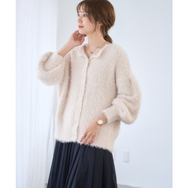 前後2way シャギー ニット[品番：GW000004876]｜Growing Rich