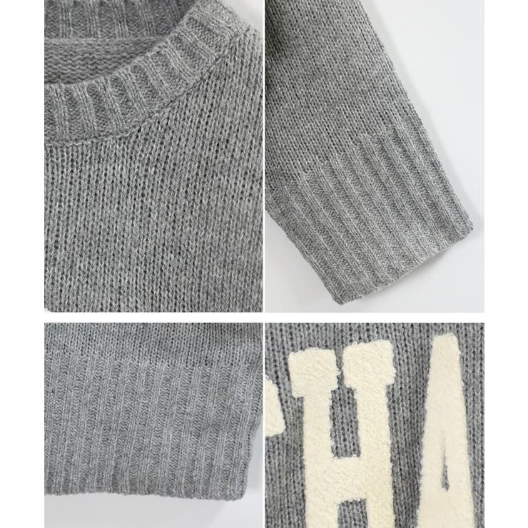 ボア ロゴ ニット | Growing Rich | 詳細画像14 