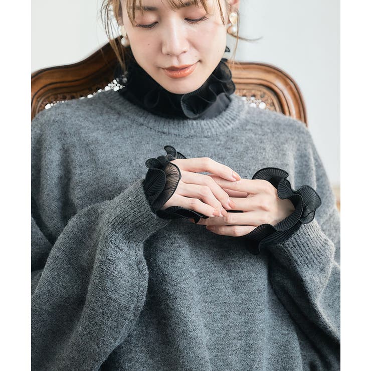 フリルつけ袖 つけ袖 オシャレ | Growing Rich | 詳細画像4 