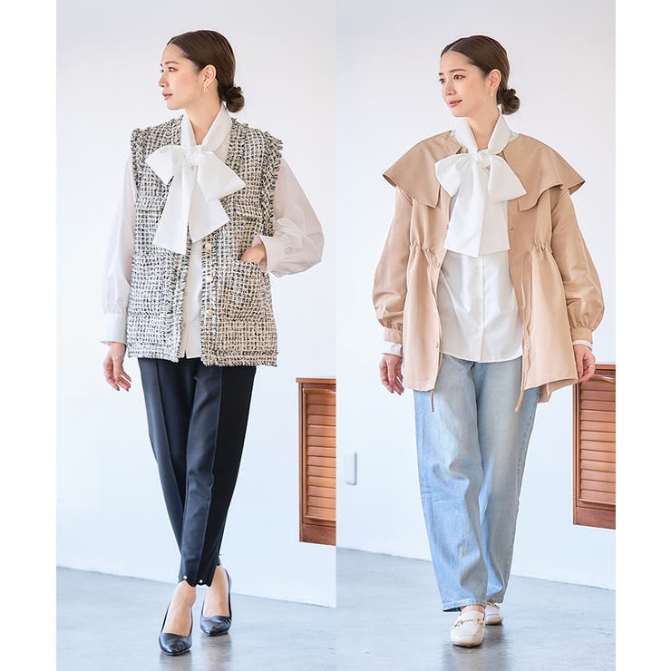 ブラウス ボウタイ ブラウス[品番：GW000004589]｜Growing Rich