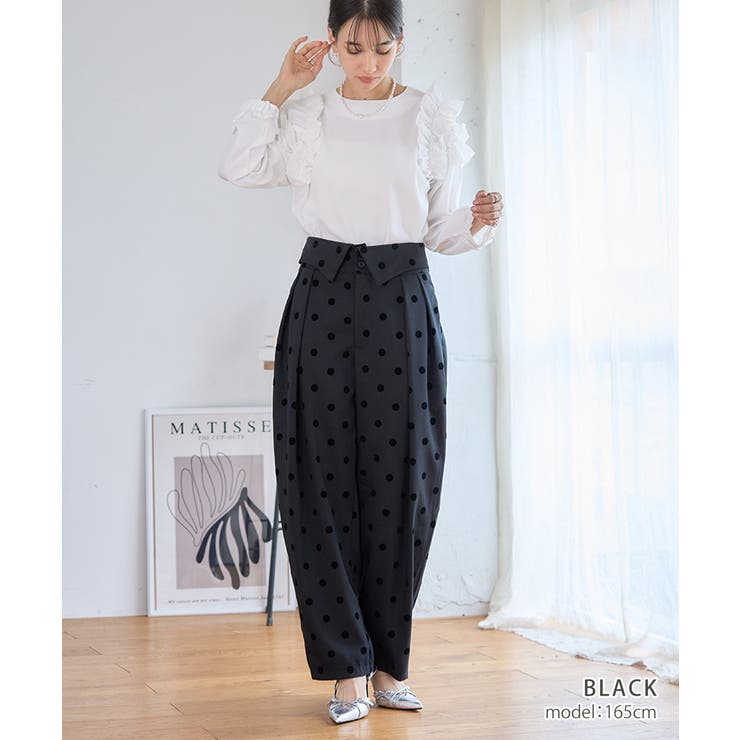 ハイウエスト ドット パンツ[品番：GW000004904]｜Growing Rich