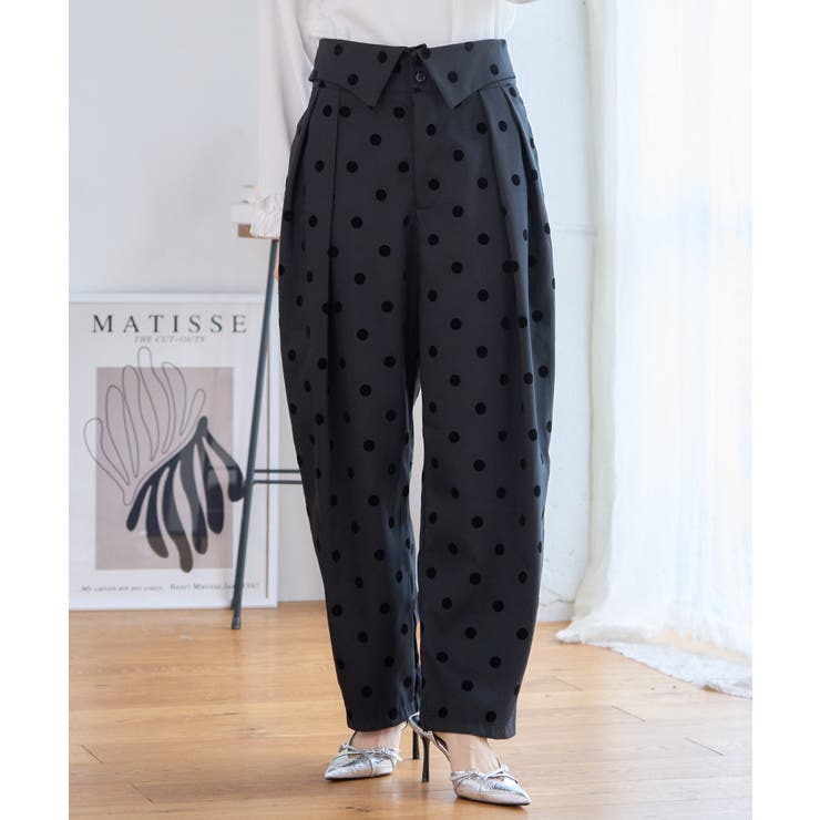 ハイウエスト ドット パンツ[品番：GW000004904]｜Growing Rich