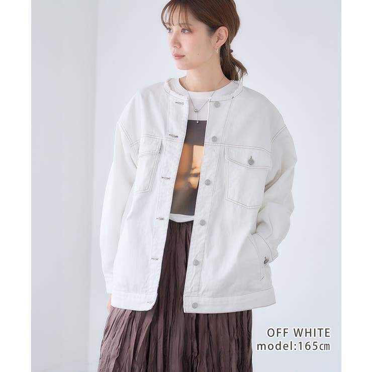 Gジャン オーバーサイズ ノーカラー[品番：GW000004913]｜Growing Rich