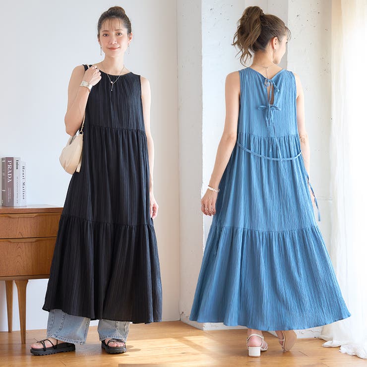 立体的な生地感が魅力 清涼感のある バックリボン | Growing Rich | 詳細画像1 