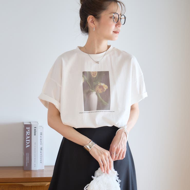 tシャツ レディース 半袖[品番：GW000004940]｜Growing Rich