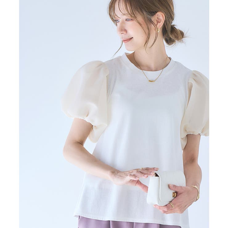 パフスリーブ Tシャツ レディース | Growing Rich | 詳細画像9 