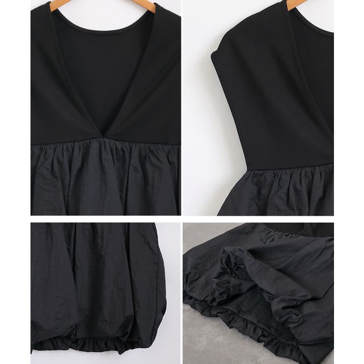 Vネック バルーン ベスト | Growing Rich | 詳細画像16 