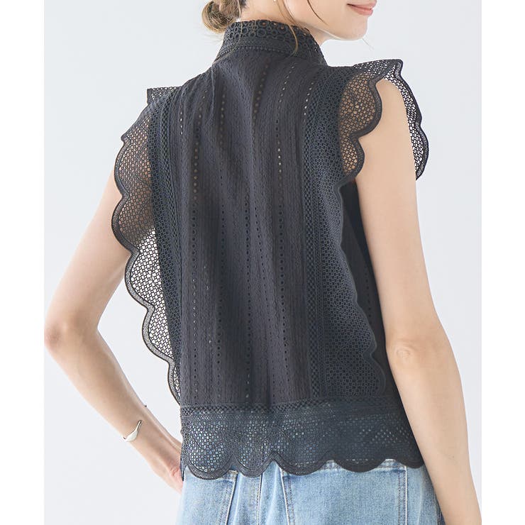 tricot COMME des GARCONS スカラップ レース ブラウス 楽天市場】レース ブラウス（ブランドコムデギャルソン
