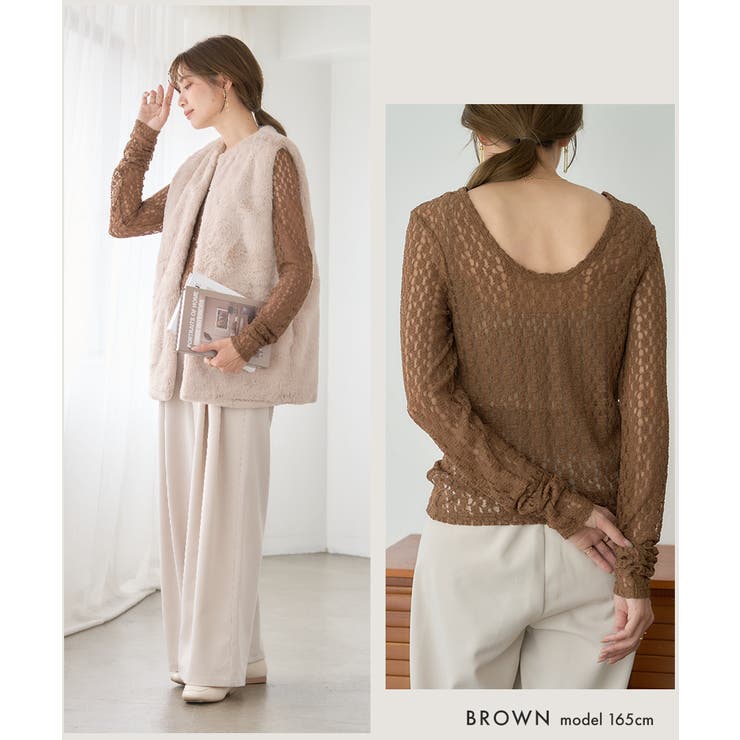 レース トップス レディース | Growing Rich | 詳細画像12 