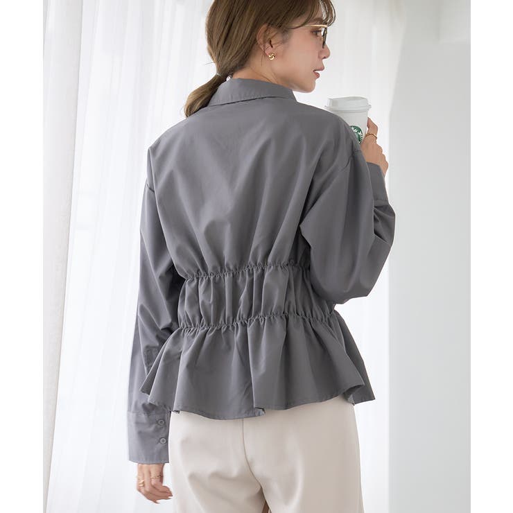 シャーリング シャツ ブラウス | Growing Rich | 詳細画像10 