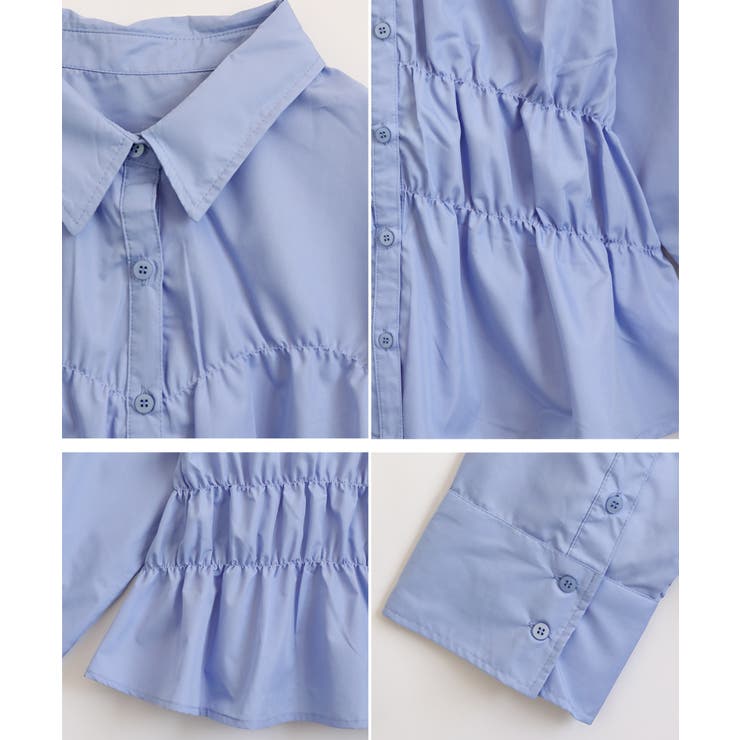 シャーリング シャツ ブラウス | Growing Rich | 詳細画像15 