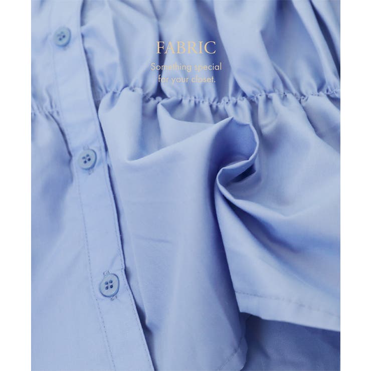 シャーリング シャツ ブラウス | Growing Rich | 詳細画像4 