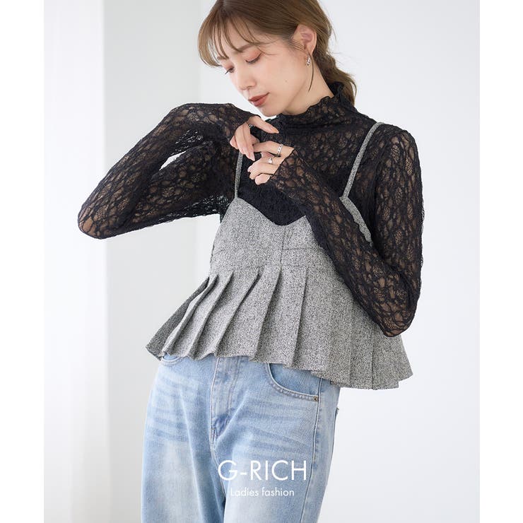 プリーツ キャミビスチェ レディース | Growing Rich | 詳細画像2 