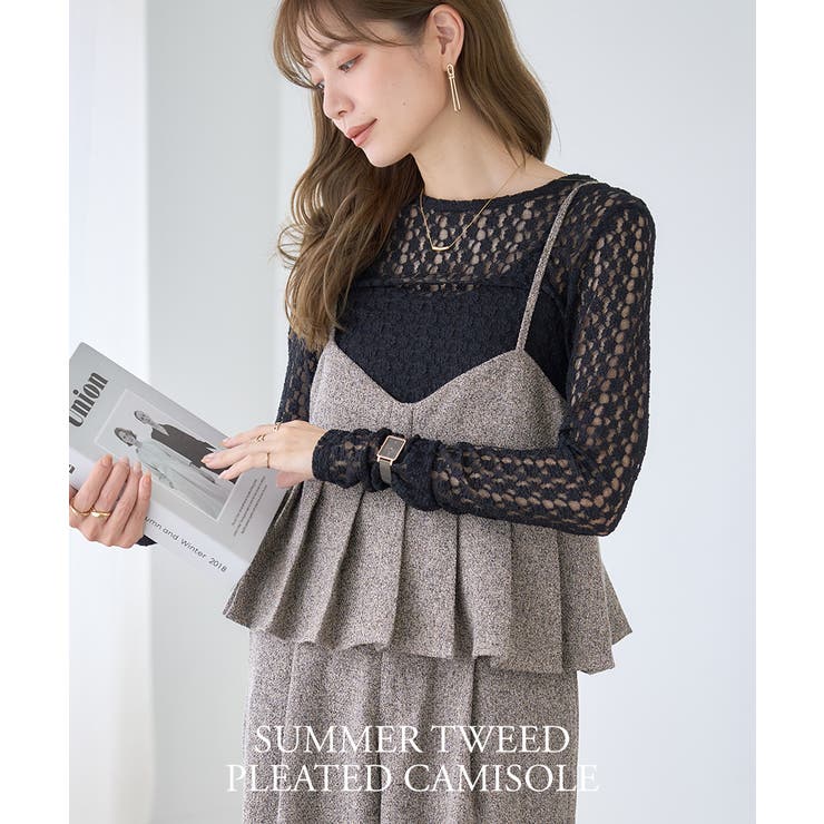 プリーツ キャミビスチェ レディース | Growing Rich | 詳細画像4 