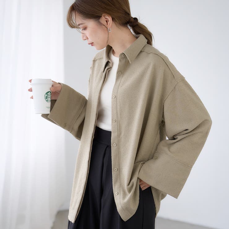 起毛ループ オーバー シャツ | Growing Rich | 詳細画像1 