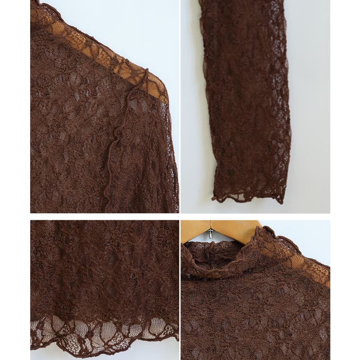 ストレッチレース シアー トップス | Growing Rich | 詳細画像12 