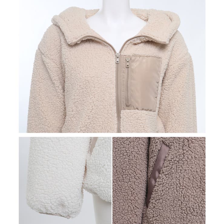 ボアジャケット レディース フード付き | Growing Rich | 詳細画像17 