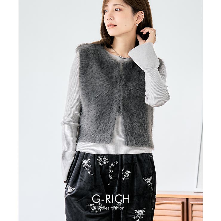 ニットベスト ニット ベスト | Growing Rich | 詳細画像2 