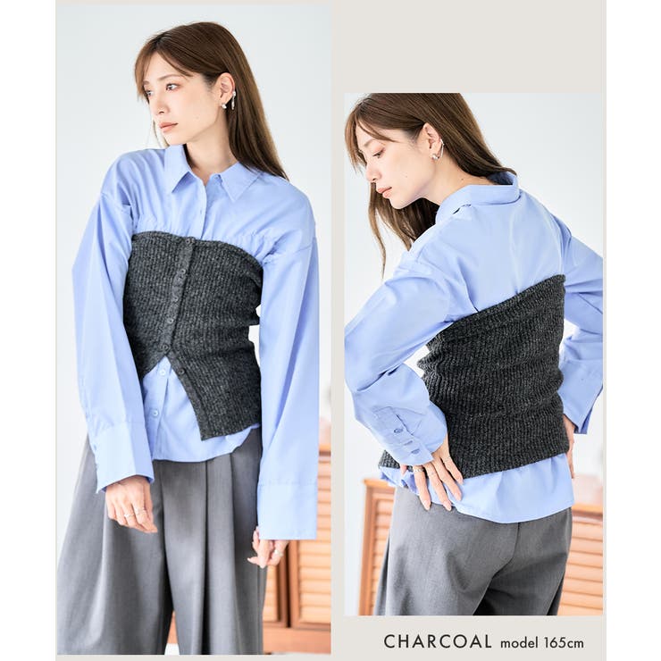 MIXニット チューブトップビスチェ [250505] | Growing Rich | 詳細画像10 