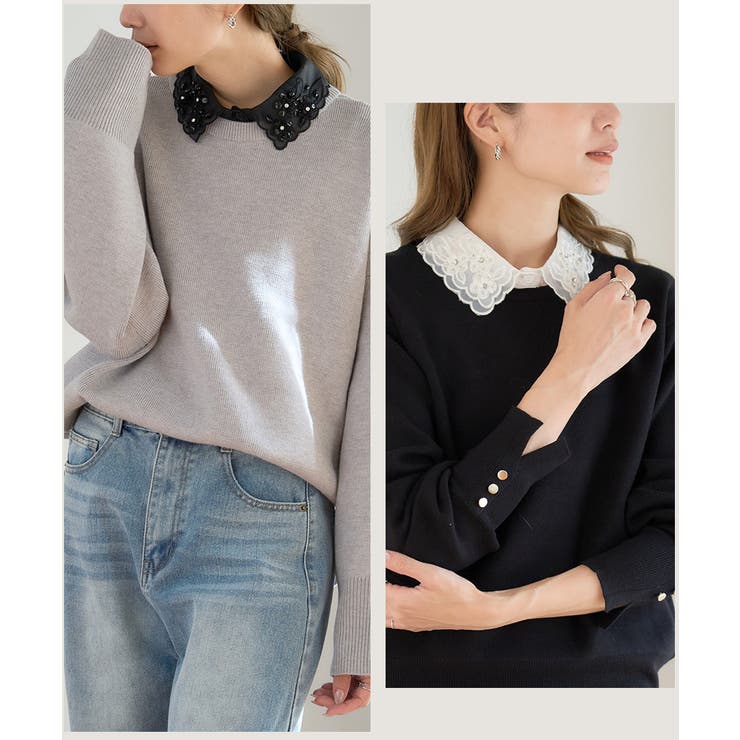 つけ襟 レース フラワー | Growing Rich | 詳細画像8 