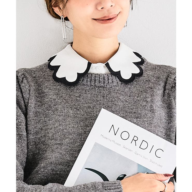 つけ襟 配色 刺繍 | Growing Rich | 詳細画像4 