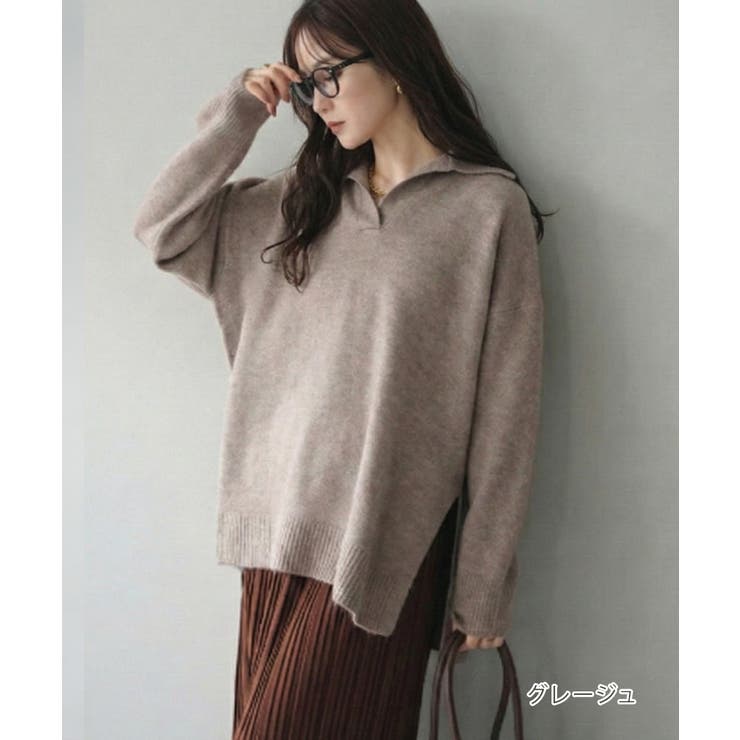 ポロ襟 ニット スキッパー | Growing Rich | 詳細画像3 