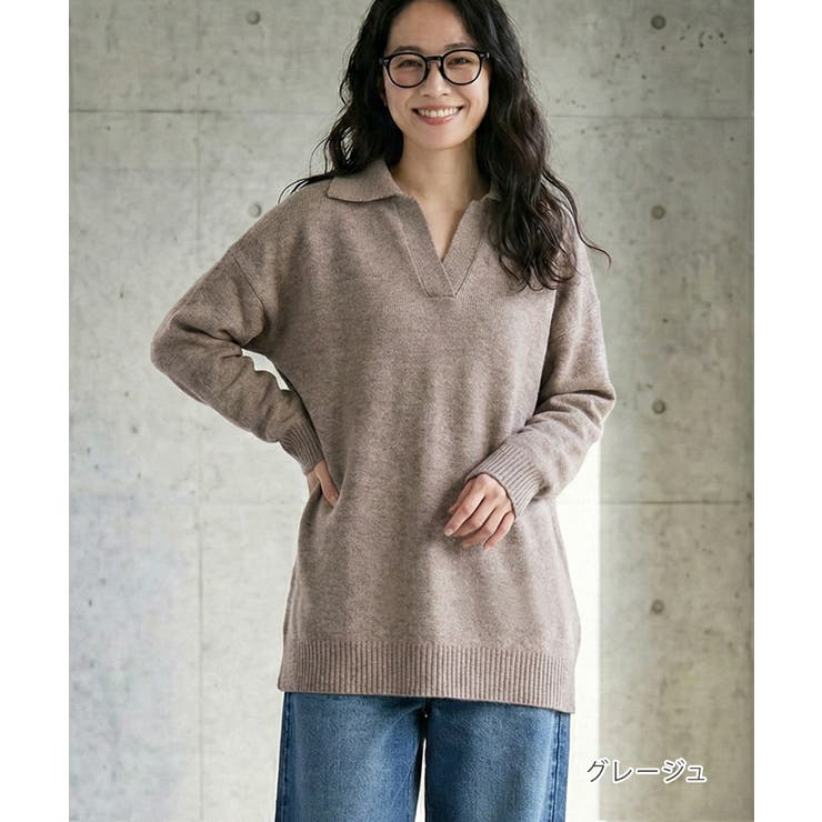 ポロ襟 ニット スキッパー | Growing Rich | 詳細画像4 