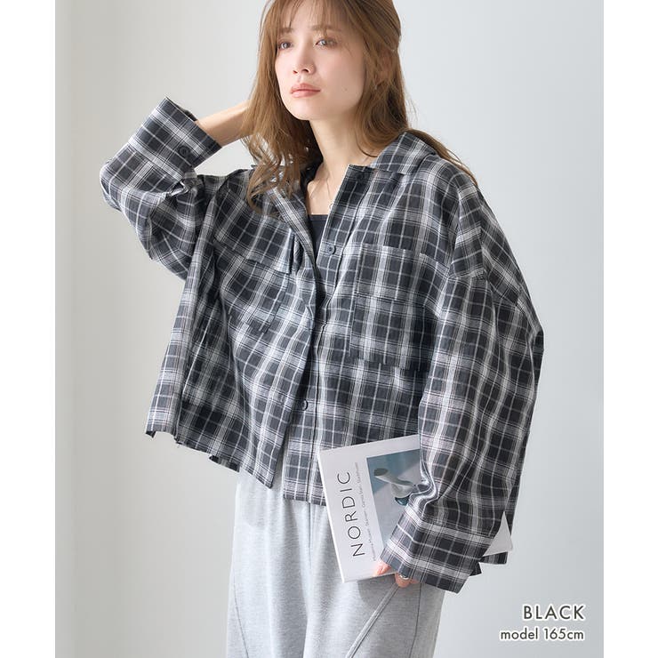 シアーサッカー チェックシャツ チェック柄 | Growing Rich | 詳細画像4 