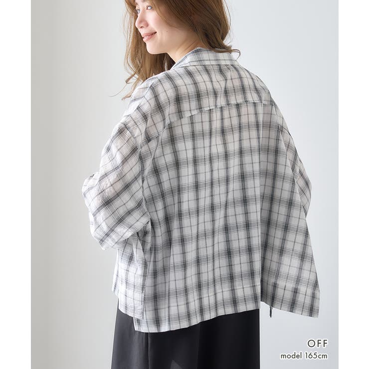 シアーサッカー チェックシャツ チェック柄 | Growing Rich | 詳細画像9 