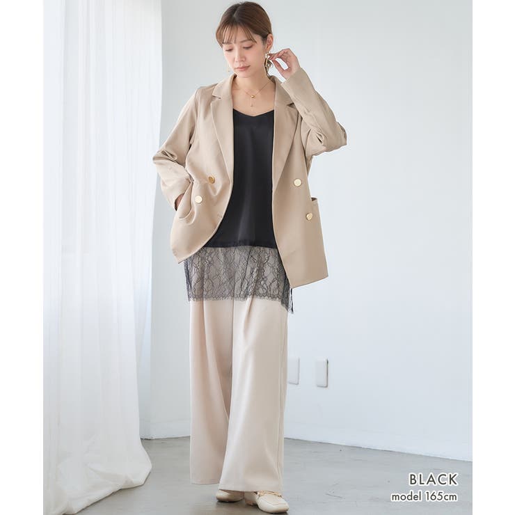 サテン レースキャミソール[251218] | Growing Rich | 詳細画像4 