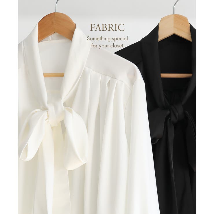 サテンボウタイブラウス[251219] | Growing Rich | 詳細画像4 