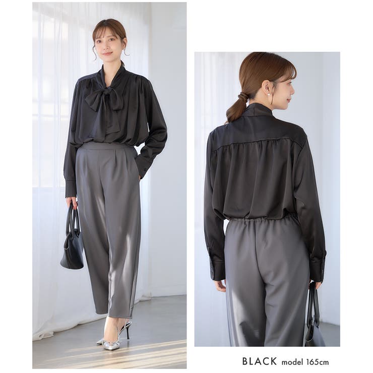 サテンボウタイブラウス[251219] | Growing Rich | 詳細画像6 