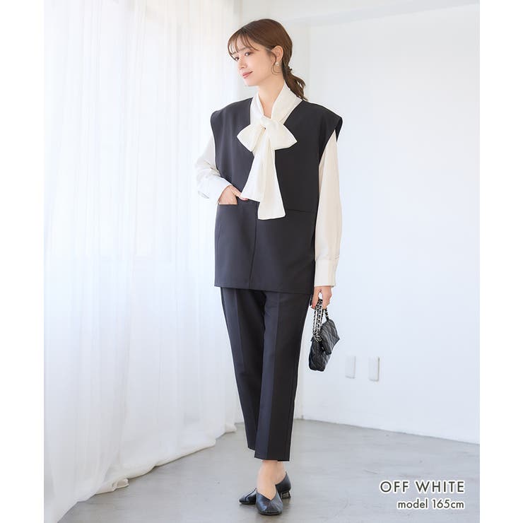 サテンボウタイブラウス[251219] | Growing Rich | 詳細画像8 