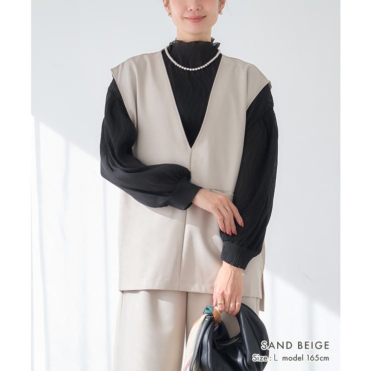 オケージョン ベスト Vネック | Growing Rich | 詳細画像2 